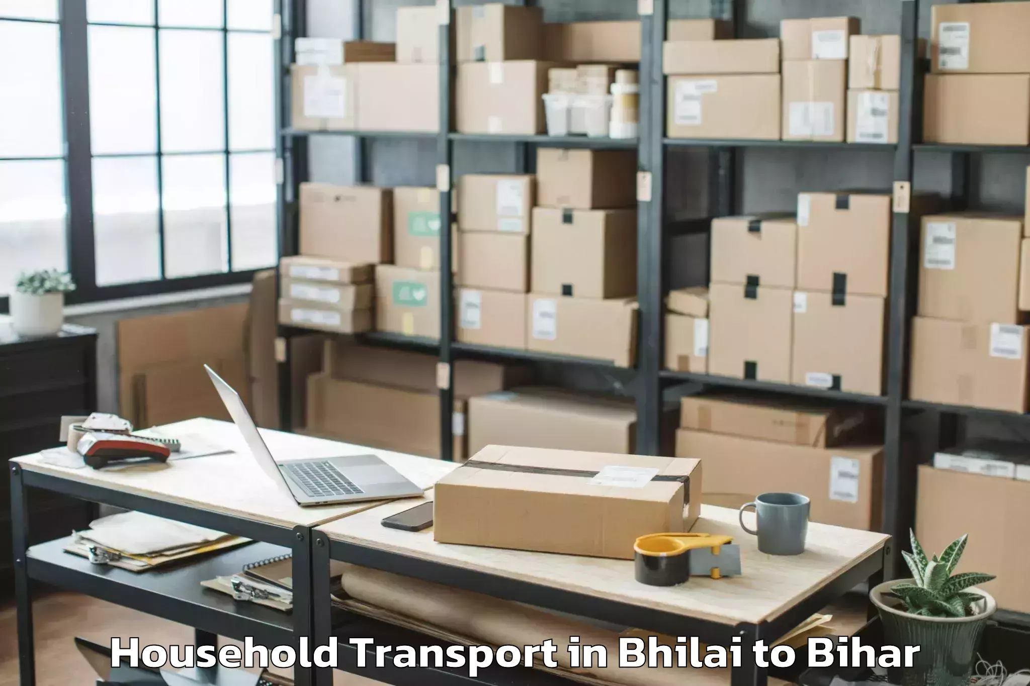 Affordable Bhilai to Rosera Household Transport